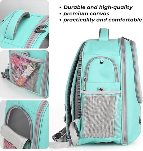 Lollimeow Pet Carrier Backpack, Bubble Backpack Carrier, Cats and Puppies,Airline-Approved, Designed for Travel, Hiking, Walking & Outdoor Use (Beige) in Saudi Arabia