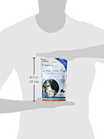 VetriScience Vetri Lysine Plus - 120 مضغ - مكملات وفيتامينات لدعم مناعة القطط مع L-Lysine وDMG للمناعة وصحة الجهاز التنفسي in Saudi Arabia