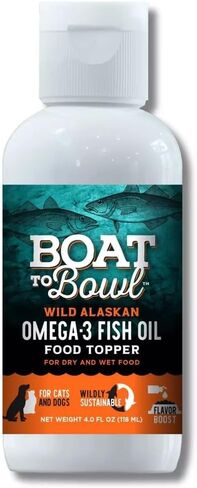 Wild Alaskan Omega-3 Fish Oil Flavor Food Topper Vitamins & Supplement for Cats and Dogs | 4oz in Saudi Arabia