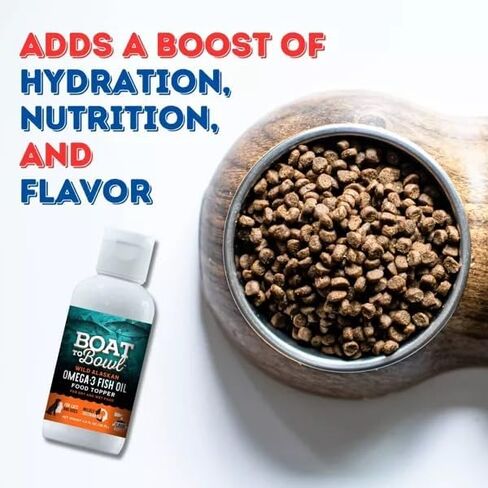 Wild Alaskan Omega-3 Fish Oil Flavor Food Topper Vitamins & Supplement for Cats and Dogs | 4oz in Saudi Arabia