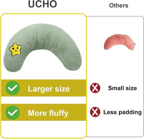 ucho الكلب تهدئة النوم تحسين وسادة، وسادة الرقبة الحيوانات الأليفة للكلاب الصغيرة القطط النوم، جرو الحيوان هريرة بطانية الراحة احتضان المنتج الأصدقاء، وسادة الرقبة على شكل حرف U لتخفيف المفاصل القديمة (البني) in Saudi Arabia