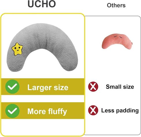 ucho الكلب تهدئة النوم تحسين وسادة، وسادة الرقبة الحيوانات الأليفة للكلاب الصغيرة القطط النوم، جرو الحيوان هريرة بطانية الراحة احتضان المنتج الأصدقاء، وسادة الرقبة على شكل حرف U لتخفيف المفاصل القديمة (البني) in Saudi Arabia