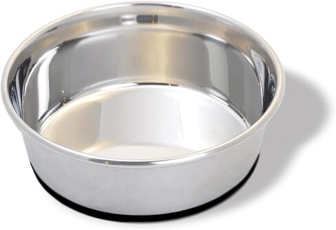Van Ness Pets Medium Lightweight Stainless Steel Dog Bowl, 32 OZ Food And Water Dish, Natural in Saudi Arabia
