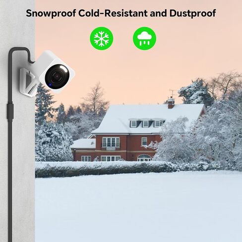 محول طاقة خارجي بطول 25 قدمًا لكاميرا WYZE V4، WYZE Cam OG/V3/V3 Pro، كابل تمديد USB صغير على شكل حرف L لكاميرا WYZE Cam Pan V3، استبدال قابس WYZE، كابل مسطح مقاوم للماء IP67 لشحن كاميرا WYZE الخاصة بك in Kuwait