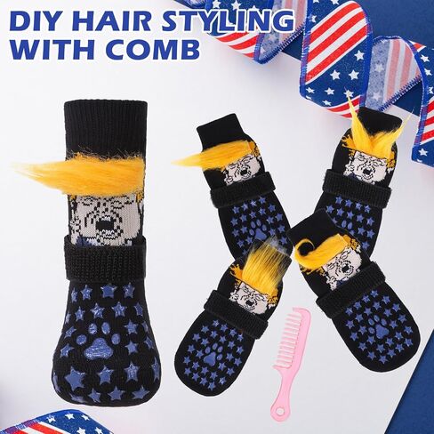 EXPAWLORER Anti Slip Dog Socks to Prevent Licking Paws, Dog Shoes for Hot Pavement, Dog Booties for Small Medium Large Senior Dogs, Traction Control Dog Boots & Paw Protectors for Hardwood Floors in Saudi Arabia