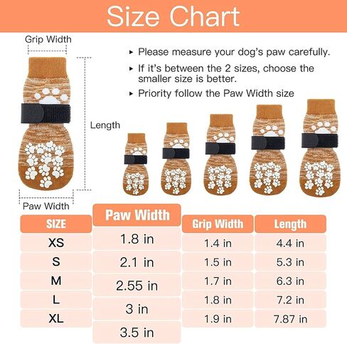 EXPAWLORER Anti Slip Dog Socks to Prevent Licking Paws, Dog Shoes for Hot Pavement, Dog Booties for Small Medium Large Senior Dogs, Traction Control Dog Boots & Paw Protectors for Hardwood Floors in Saudi Arabia