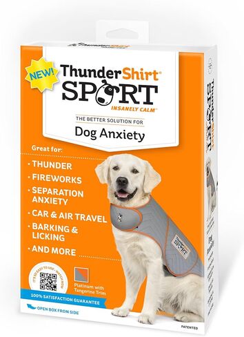 ThunderShirt for Dogs, XX Small, Platinum Sport - Dog Anxiety Relief Calming Vest in Kuwait
