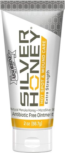 Absorbine Silver Honey Hot Spot & Wound Care Ointment 2oz Tube, Manuka Honey & MicroSilver BG, Medicated for Dogs, Cats, Small Animals in Kuwait
