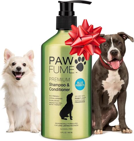 Pawfume Dog Shampoo and Conditioner – Hypoallergenic Dog Shampoo for Smelly Dogs – Best Dog Shampoos & Conditioners – Probiotic Pet Shampoo for Dogs – Best Dog Shampoo for Puppies (Royal Lavender) in Saudi Arabia