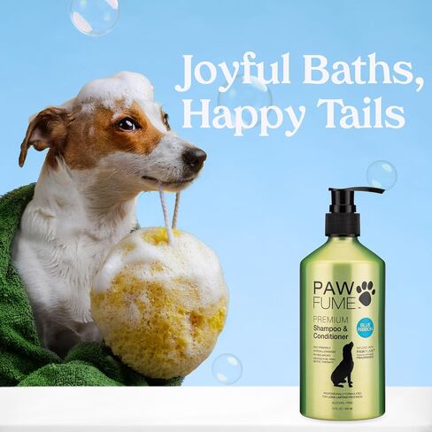 Pawfume Dog Shampoo and Conditioner – Hypoallergenic Dog Shampoo for Smelly Dogs – Best Dog Shampoos & Conditioners – Probiotic Pet Shampoo for Dogs – Best Dog Shampoo for Puppies (Royal Lavender) in Saudi Arabia