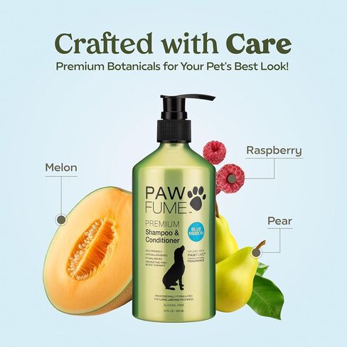 Pawfume Dog Shampoo and Conditioner – Hypoallergenic Dog Shampoo for Smelly Dogs – Best Dog Shampoos & Conditioners – Probiotic Pet Shampoo for Dogs – Best Dog Shampoo for Puppies (Royal Lavender) in Saudi Arabia