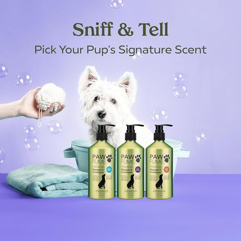 PAWFUME Skin & Coat Detangler Spray for Dogs, 1-Pack – Soothe Dry, Itchy Coats Quickly – Non-Toxic Chamomile & Oat Formula, Essential Fatty Acids & Vet-Certified – Dog Detangler Spray Dematting Care in Saudi Arabia