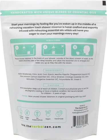 مجموعة أجهزة الاستحمام بالبخار السائبة مع الزيوت العطرية من شركة The Herbal Zen (3 عبوات تحتوي كل منها على 10 أقراص، مجموعة قيمة)، قنابل الاستحمام السائبة، هدية استرخاء للنساء والرجال، هدايا عيد الميلاد، حشو للجوارب in Kuwait