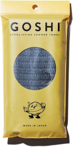 GOSHI Exfoliating Shower Towel - Rip-Resistant Exfoliating Washcloth for All Skin Types - Made in Japan in Saudi Arabia