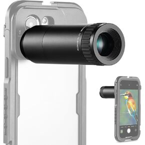 NEEWER HD Telephoto Lens Only for 17mm Thread Backplate, 7X Magnification Phone Camera Lens with 15 Elements 12 Groups Compatible with SmallRig NEEWER iPhone Samsung Cage with 17mm Lens Adapter, LS-36