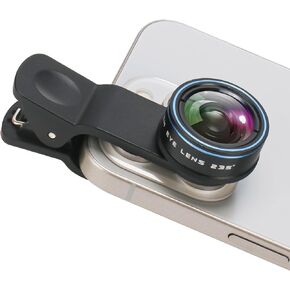 Fisheye Lens 235° Phone Camera Lens, Fish Eye Lens for iPhone 14 13 12 X XR Pixel Samsung Smartphone,Clip on Cell Phone，Funny Photos