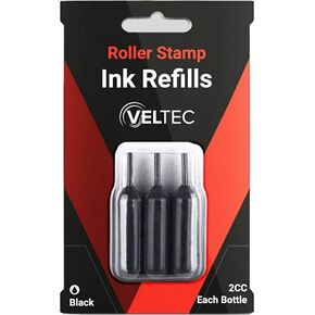 Roller Stamp Refill Ink for Identity Protection Stamps (3 Pack)