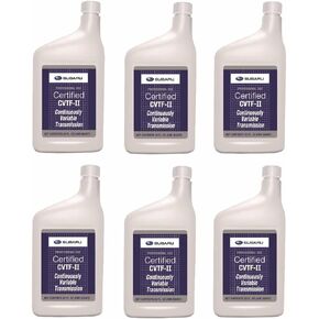 Subaru Genuine CVTF-II CVT Transmission Fluid (6 Quarts) - SOA427V1660 OEM AUTO Crosstrek Legacy Outback Forester Impreza