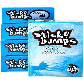 Sticky Bumps Cool/Cold Water Surfboard Wax 5 Pack