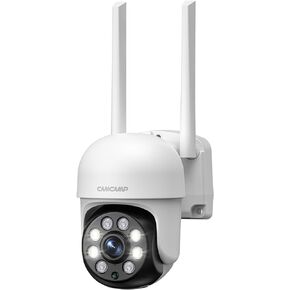 Camcamp 3MP Wired Security Camera Outdoor Add-on Camera for Wireless Home Security Camera Outdoor System with 7" WiFi Touch Monitor, No WiFi Need, No Monthly Fee, 360° Color Night Vision, 24/7 Record