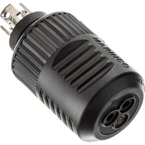 MotorGuide 8M0092065 Trolling Motor Replacement Plug — Medium Duty, Use with 16- to 8-Gauge Wire, Connects with Receptacle