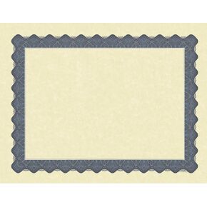 Great Papers! Metallic Blue Border Certificate for Awards, Achievements and Recognition, 8.5"x11" Printer Friendly, 100 Sheet Pack (934400)