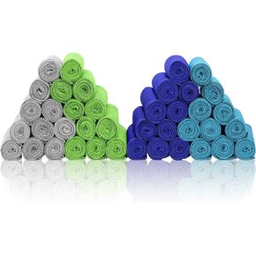 Cooling Towels 40 Pack 40"x 12", 160gsm Bulk Cool Towels, Soft Breathable, Super Absorbent, Quick Cold Towel, for Bowling, Yoga, Travel, Camping, Golf, Football, Hiking, Outdoor Work