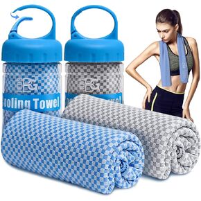 BOGI 4 Pack Cooling Towel, Cooling Towels for Neck and Face-40"x12"- Ice Towel for Instant Cooling, Soft Breathable Chilly Towel, Stay Cool for Yoga, Sport, Gym, Camping & More Activities (BGGPink4)