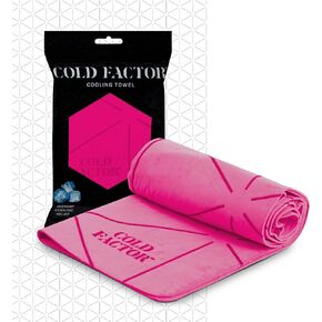 COLD FACTOR Cooling Neck Towel-Chill Pad Lasts 5 Hours Premium PVA Cooling Towel for Neck and Face-UPF 50+(Blue)