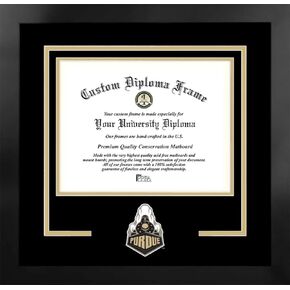 Campus Images NCAA Unisex Spirit Diploma Manhattan Black Frame with Bonus Lithograph (Value Savings $59)