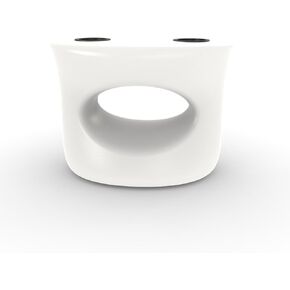 REZVANI FURNITURE STUDIO Tenjam Splash Series Amped Side Table for in Pool use, in Pool Side Table for sunshelf use and Water Depths up to 10" (White Amped)