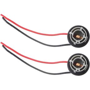 Standard 1156 LED Bulbs Socket Holder Auto Car Plastic Waterproof Turn Signal Tail Stop Rear Brake Light Base Harness Plugs Connectors Pre-wired Wiring Sockets