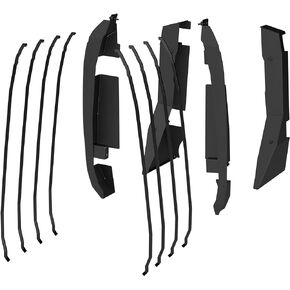 ARIES 3500255 Tube Door Hinge Covers for Ford Bronco 4-Door - 4-Piece Set