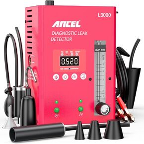 ANCEL L3000 Automotive Smoke Machine with Built-in Air Pump and Digital Pressure Gauge. Professional Vehicle Leak Diagnostic Detector Tools Kit for Leaks Test in Vacuum,Fuel,EVAP and More