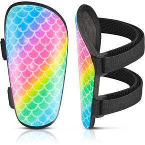 Shin Guards Soccer Kids Girls Youth, Shin Pads Shin Guard Protection Gear for 2-7 Years Old Girls for Football Games, EVA Cushion Protection Reduce Shocks and Injuries
