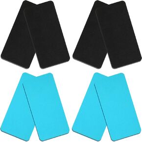 4 Pairs Snowboard Shin Pads Guards Protector Foam Pads for Sports Ski, Shin Pads Foam Padded Ski Boot Liner, Leg and Foot Friction Shin Bang Protection for Skiing Snowboarding