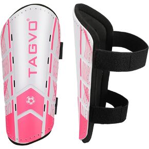 Soccer Shin Guards for Youth Kids, Protective Soccer Equipment for Boys Girls Teenagers, Football Shin Pads with Adjustable Straps
