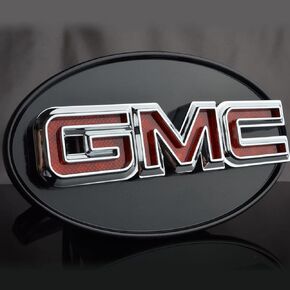 Autogem LED Light Hitch Receiver Covers Officially Licensed GMC Hitch Cover (Chrome)