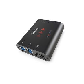 Toggle by INOGENI, Visioconference USB switcher (BYOD/BYOM), Plug and Go, Up to 3 Devices, Professionnal Device