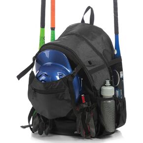 Athletico Advantage Baseball Bag - Baseball Backpack With External Helmet Holder for Baseball, T-Ball & Softball Equipment & Gear for Youth and Adults | Holds Bat, Helmet, Glove, Shoes