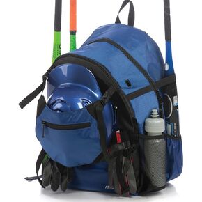 Athletico Advantage Baseball Bag - Baseball Backpack With External Helmet Holder for Baseball, T-Ball & Softball Equipment & Gear for Youth and Adults | Holds Bat, Helmet, Glove, Shoes