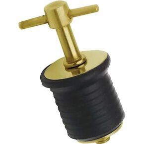 MarineNow Brass T-Handle Drain Plug 1" Diameter Choose Pack Size (1-Pack)