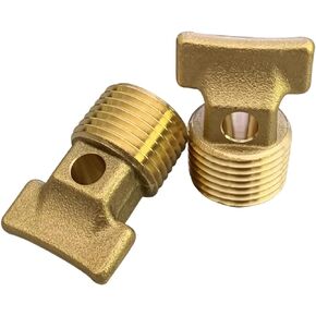 Boat Garboard Drain Plug - 1/2" NPT Thread,Solid Brass Drain Plugs commonly Used in Boat Hulls 2pack