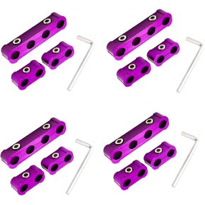 12-Piece Spark Plug Wire Separator and Holder Set for 8mm 9mm 10mm Spark Plug Wire Holder Clips - Keep Your Wires Organized and Protected! (Violet)
