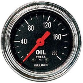 Auto Meter 2422 Traditional Chrome Mechanical Oil Pressure Gauge