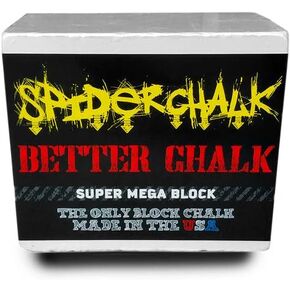 8oz Gym Chalk Mega Block - Lasts 2X Longer Made in The USA - for Powerlifting, Weightlifting, Cross Fit