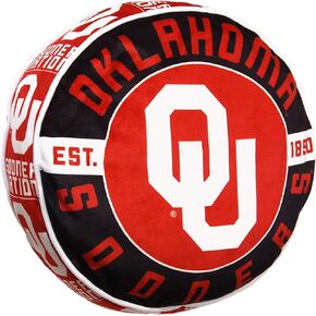Northwest 1COL148000012RET Company Oklahoma Sooners 15" Travel Cloud Pillow, Team Colors