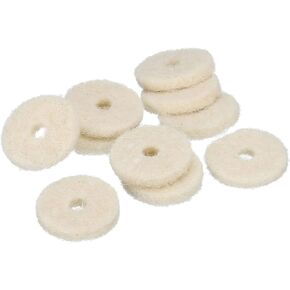 MECCANIXITY Guitar Strap Button Felt Washer Lock Strap Block Guitar Black Gasket, for Guitar Strap Button, Pack of 10