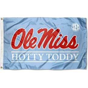 Ole Miss Powder Blue Hotty Toddy Flag