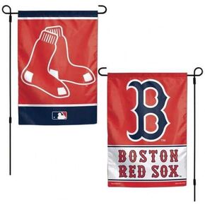 Wincraft MLB Boston Red Sox Flag12x18 Garden Style 2 Sided Flag, Team Colors, One Size